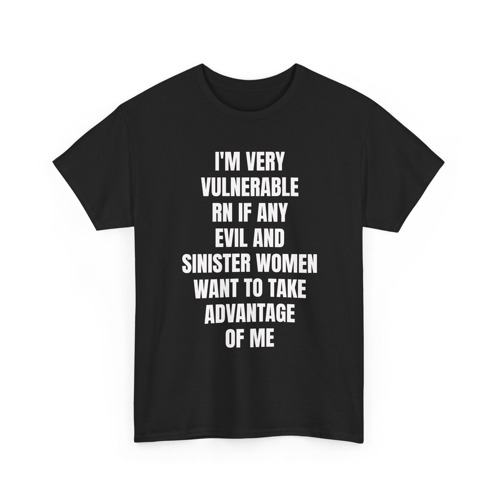 I'm Very Vulnerable RN If Any Evil And Sinister Women Want To Take Advantage Of Me T-Shirt